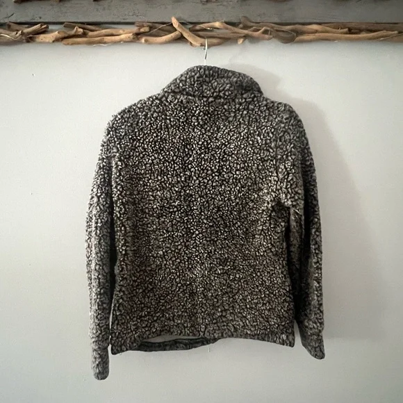 Original Weatherproof Vintage Gray Teddy Fleece Sherpa Jacket 1/4 Zip Small - Picture 2 of 8